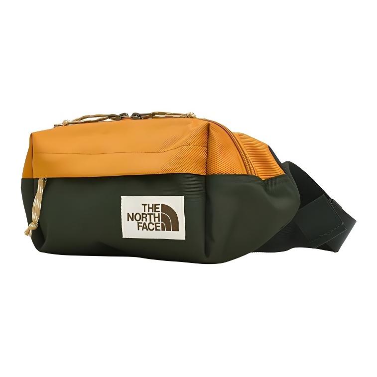 The North Face 4л Легкая поясная сумка на молнии, уличная сумка, унисекс, желтая, армейско-зеленая NF0A3KY6-YYK