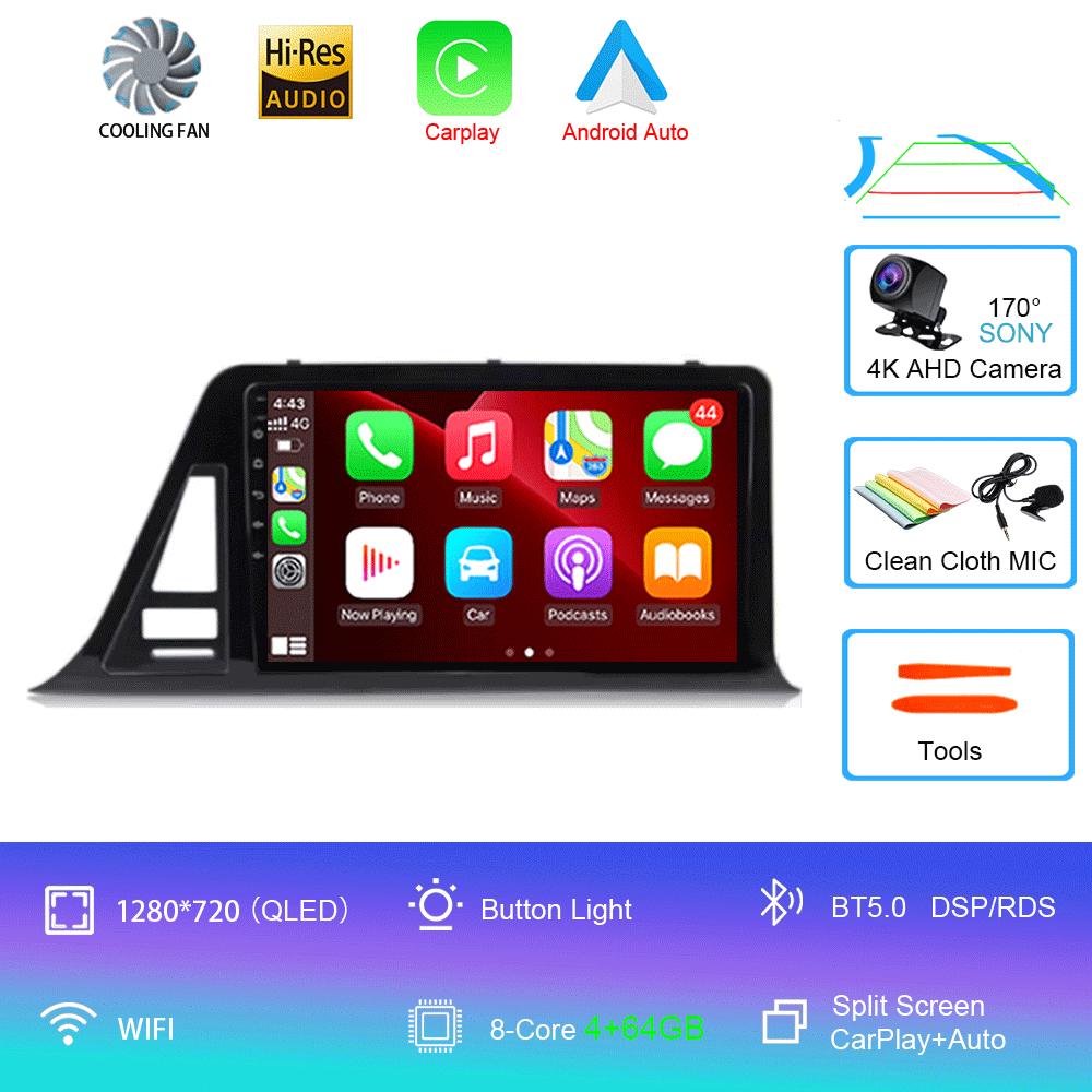 Для Toyota C-HR CHR 2016-2020 автомобильный радиоприемник Android 14 Carplay Auto Screen мультимедийный проигрыватель с правой стороны водителя стерео 2din головное устройство