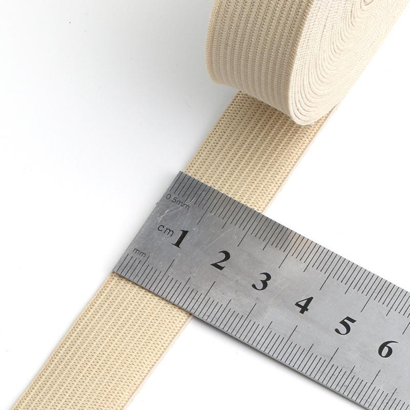 Color Wide And Flat Elastic Elastic Band Black And White Rubber Band Children'S Clothes Baby Clothes Pants Waist Thin Elastic Rope Webbing