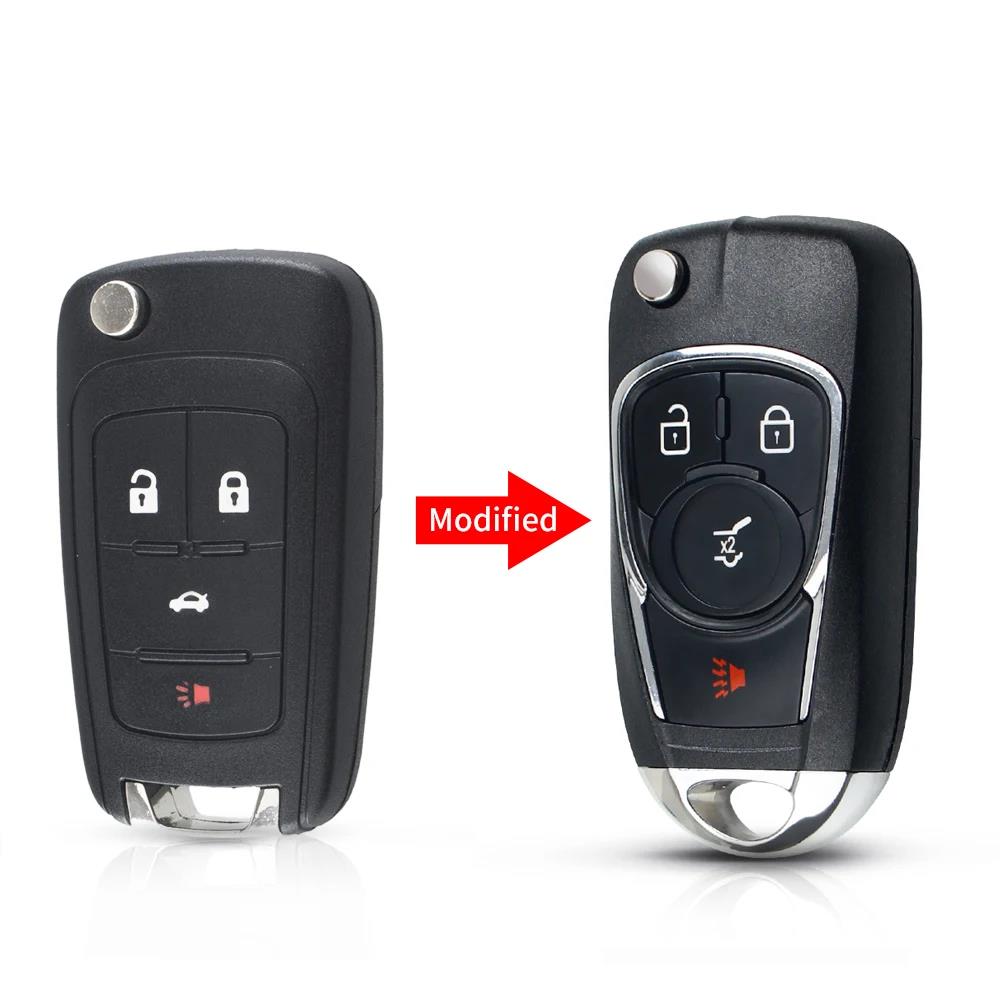KEYYOU Modified For Chevrolet Cruze Buick VAUXHALL OPEL Insignia Astra H J Zafira B C J 2 Flip Remote Key Shell With Cutting