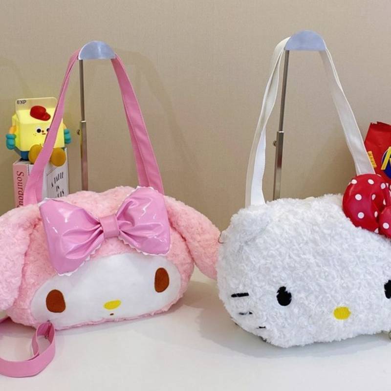 Плюшевый рюкзак My Melody Girls с большой вместимостью для школы и повседневного использования