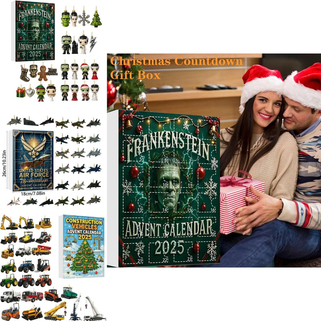 Горилла ВВС Балет Акриловое Дерево Украшение Адвент-календарь Слепая Коробка Подарок Для Праздничного Декора