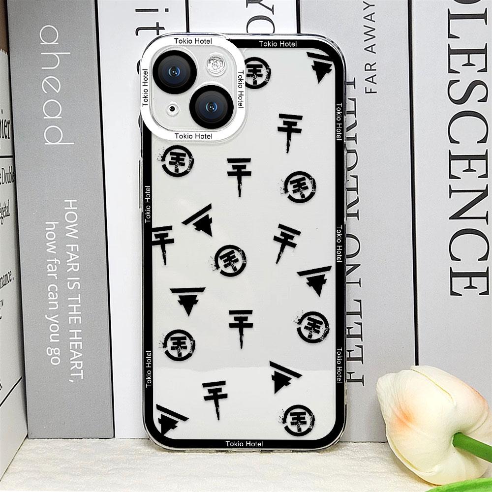 Чехол для телефона T-tokio Hotel для IPhone 16 15 14 13 12 Mini 11 Pro Max X XS 7 8 Plus Мягкий прозрачный чехол Певец Том Билл Каулиц Fundas