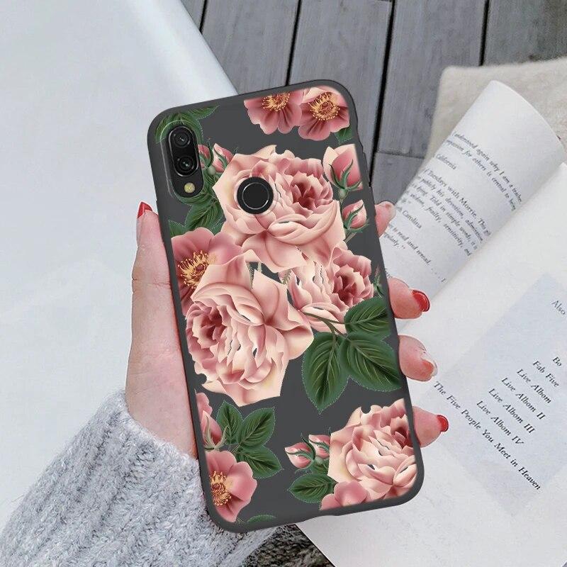Redmi Note 7 Pro 7S Funda Rainbow Heart Vintage Flowers Leaves Чехол для телефона Мягкий силиконовый чехол-бампер для Xiaomi Redmi Note 7 Противоударная защитная сумка