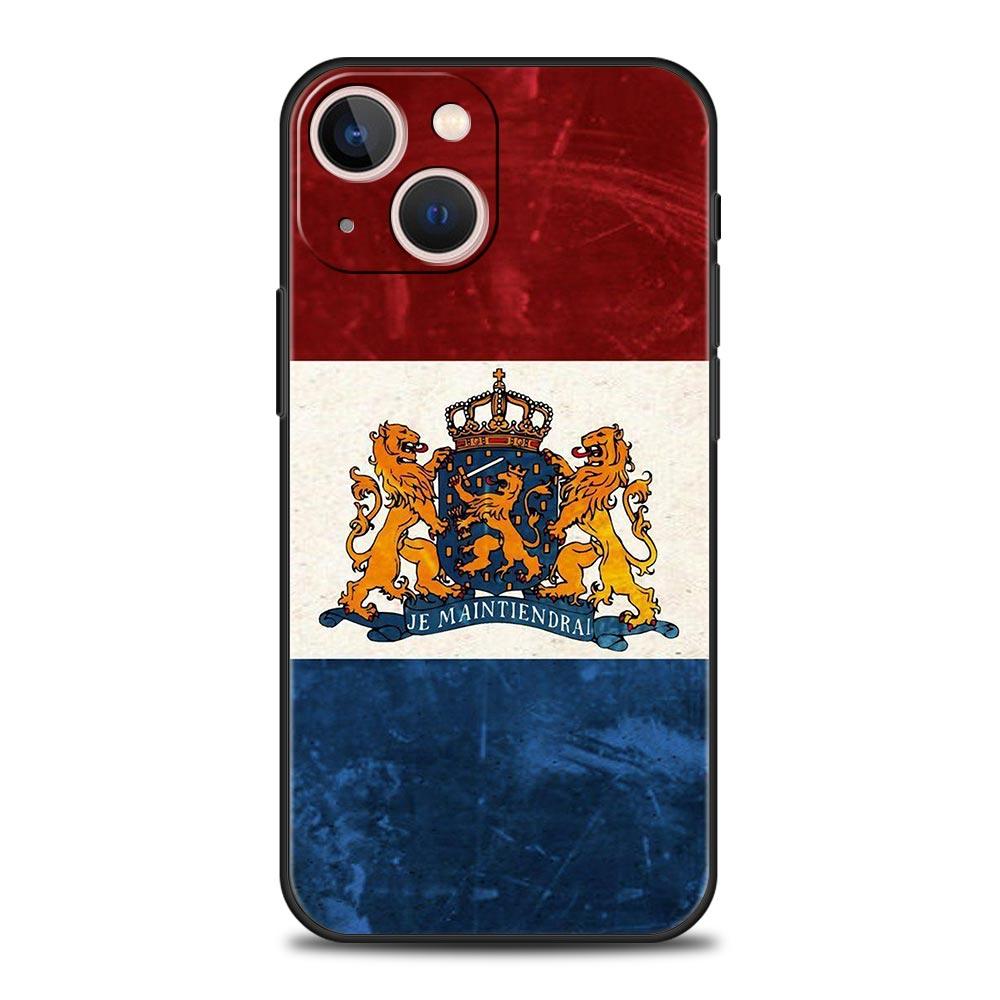Чехол для телефона iPhone 17 16e 15 14 13 12 11 Pro Max SE 7 8 Plus Оболочка iPhone 16 Мягкий ТПУ Чехол Флаг Нидерландов