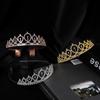 Simple Hollow Birthday Crown Light Luxury Rhinestone Hair Accessories Little Princess Birthday Dress Accessories Cake Decorations