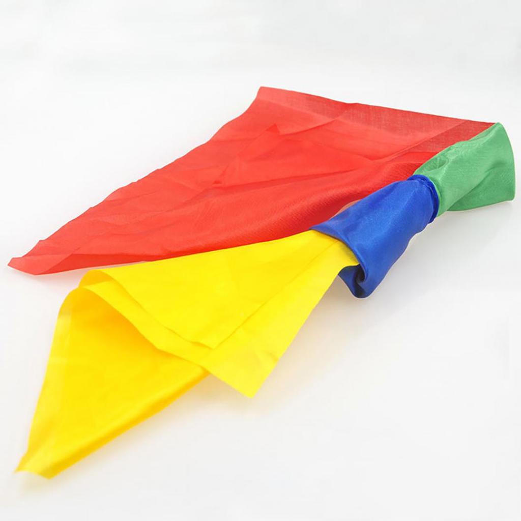Change Color Silk Scarf Magic Trick Joke Props Tools Magician Supplies Toys