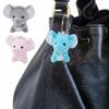 Plush Keychain Adorable Cartoon Elephant Plush Doll Eye-Catching Soft Stuffed Toy Bag Pendant for Kids