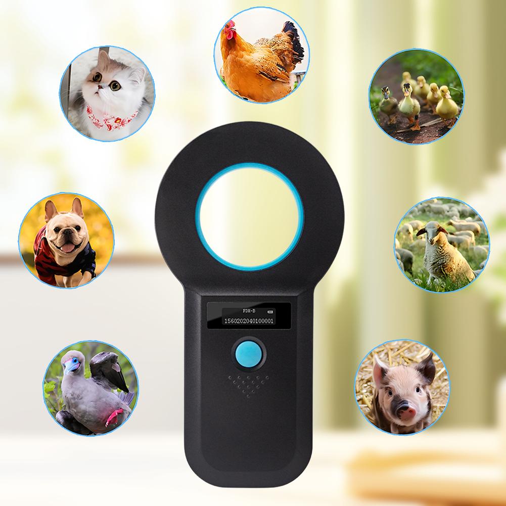 Handheld Animal Pet Microchip Reader EMID FDX-B(ISO11784/85) Pet Chip ID Scanner Animal Chip Scanner for Animal/Pet/Dog/Cat/Pig