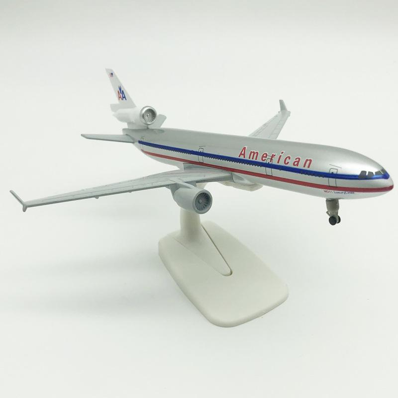 Модель пассажирского самолета MD-11 из сплава, 20 см, с шасси - Запросы приветствуются
