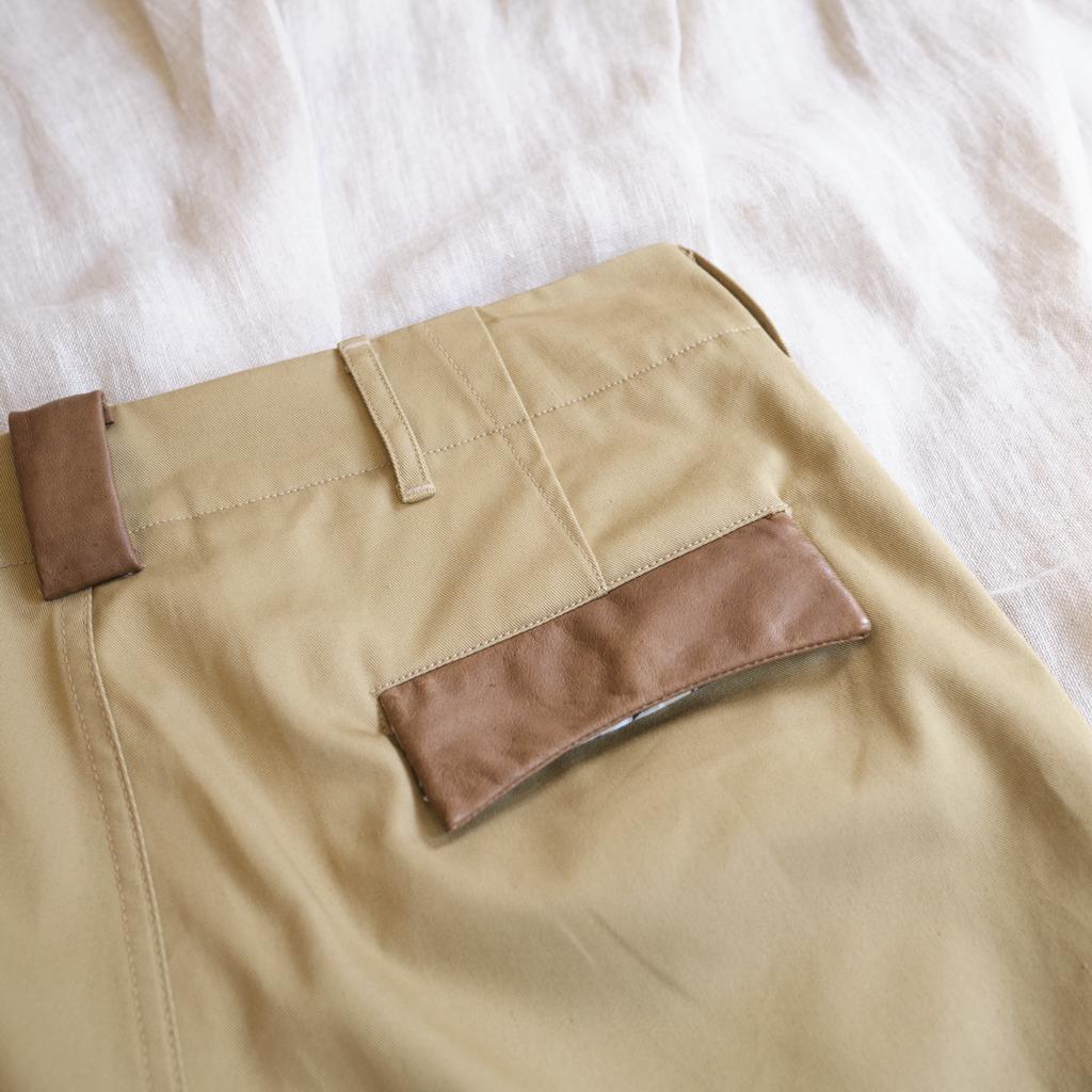 BONRROW Leather Mix Chino_Beige