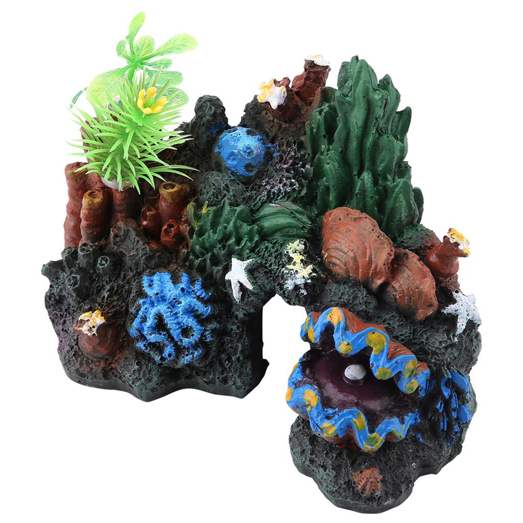 Colorful Artificial Resin Coral Cave Decor for Marine Fish Tank Aquarium Ornament