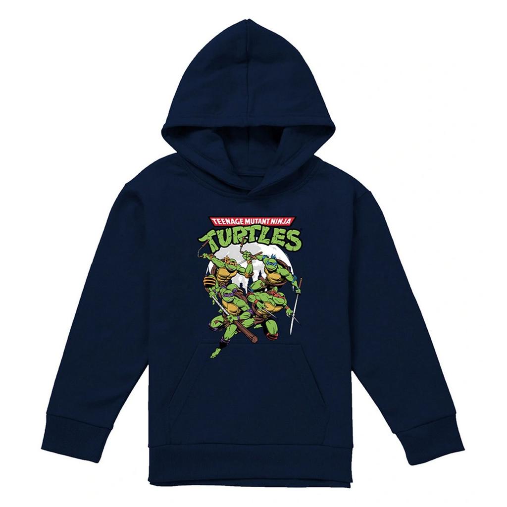 TMNT Childrens/Kids Midnight Group Pullover Hoodie