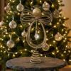 Hollow Glitter Christmas Tree Decoration Angel Angel Tree Top Star New Christmas Tree Topper
