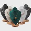 Flannel Necklace Display Stand - Portrait Neck Model Jewelry Holder