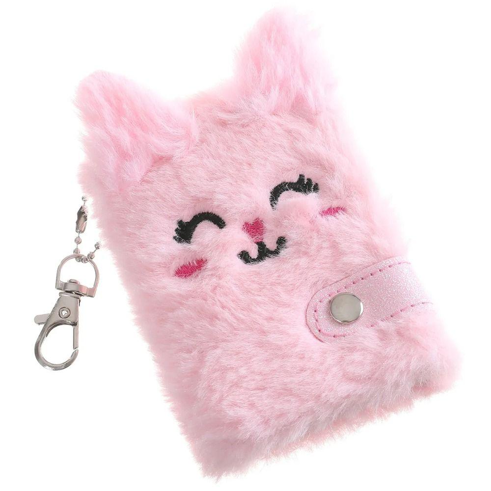 Cat Face Mini Notebooks Kawaii Keyring Notepad Sketchbook Girl Tiny Sketchbook Daily Notes