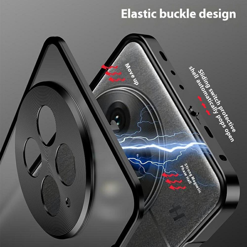 Матовый чехол для OnePlus 13 из алюминиевого сплава + ПК, чехол для телефона с выдвижной защелкой