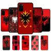 Албания Албанский Флаг Чехол для Телефона Для Samsung S 24 Fe 25 Ultra Plus 20 Lite 21 30 22 23 24 22 Ultra 5G Fundas