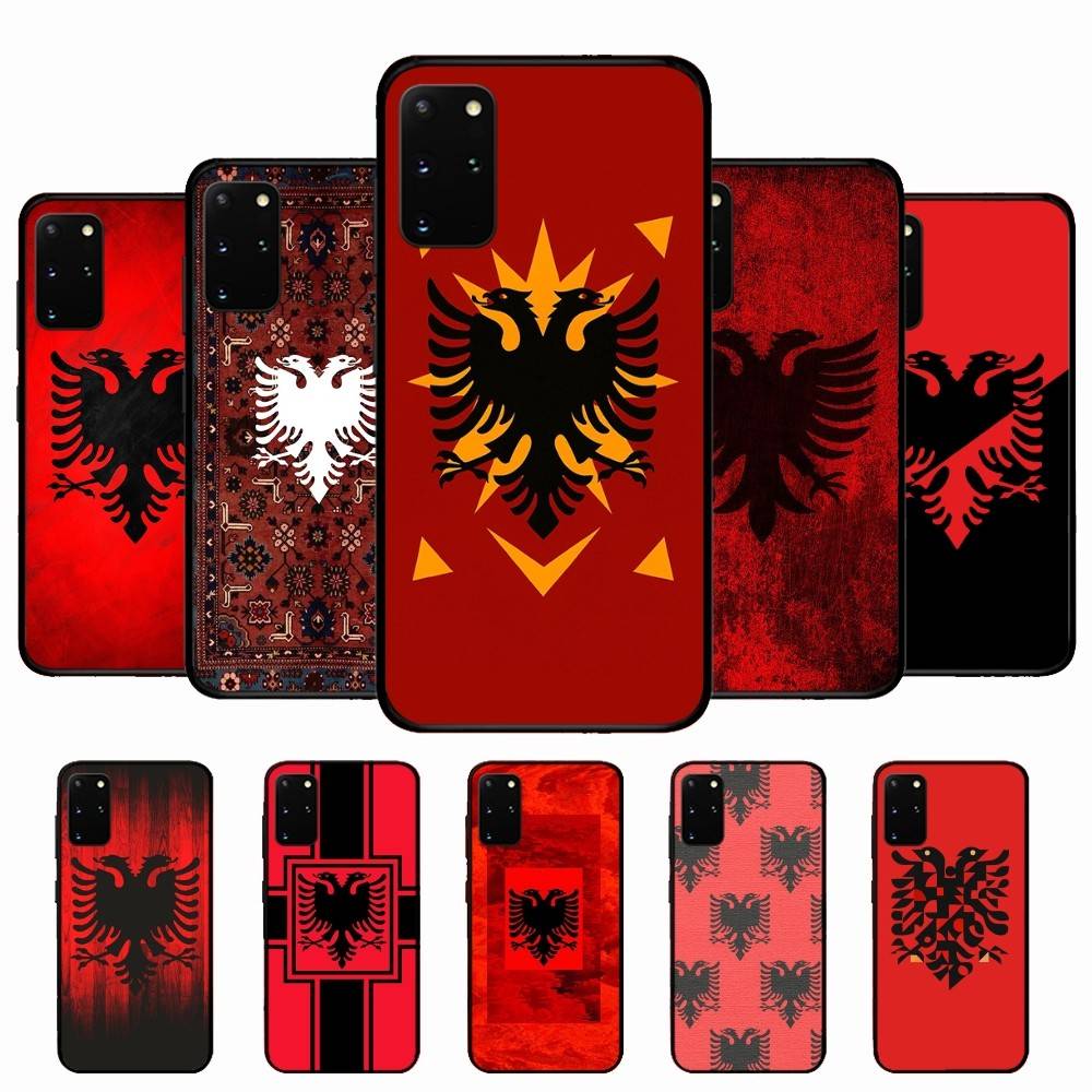 Албания Албанский Флаг Чехол для Телефона Для Samsung S 24 Fe 25 Ultra Plus 20 Lite 21 30 22 23 24 22 Ultra 5G Fundas