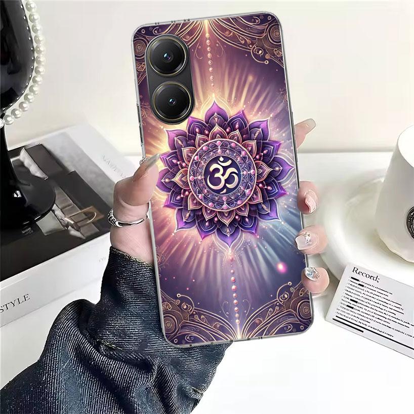 Мандала Чакра Настойчивость Йога Мягкий Чехол Для Телефона Для Xiaomi Redmi 15C 15 13C 13 Poco X5 X6 X7 F7 Ultra M7 12C 12 10 10C 9C 9A 9T 9 Fun