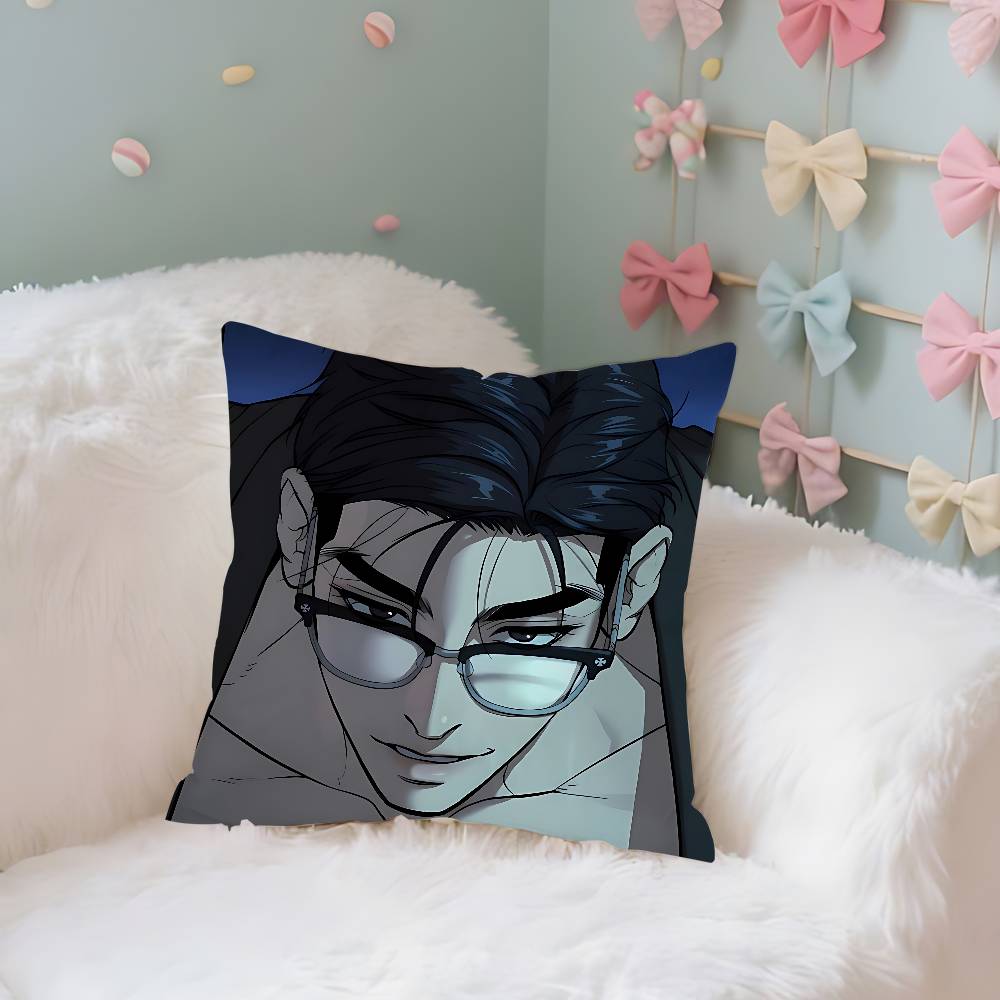 Манхва Jjix Чехол Плюшевая Ткань Мягкая Наволочка Двусторонний Принт Чехол для Подушки Домашние Подарки