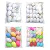 12/24Pcs Easter Egg Decorations Colorful Plastic Eggs Tree Hanging Ornament Kids DIY Craft Toys for Easter Party Home Decor