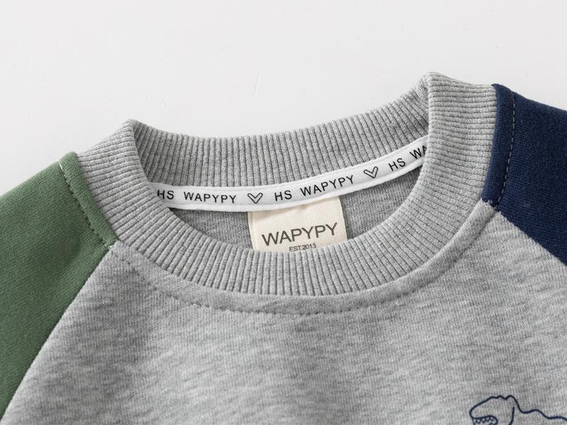 Детская одежда с принтом, комплект из 2 предметов: топ с длинными рукавами + брюки, хлопковый костюм с длинными рукавами для маленьких мальчиков, модная осенне-зимняя одежда для маленьких мальчиков и девочек