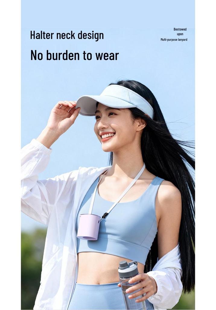 2026 Cooling Ice Pack Waist Fan: Portable Clip-On for Waist/Umbrella, Outdoor Semiconductor Cooling Device.