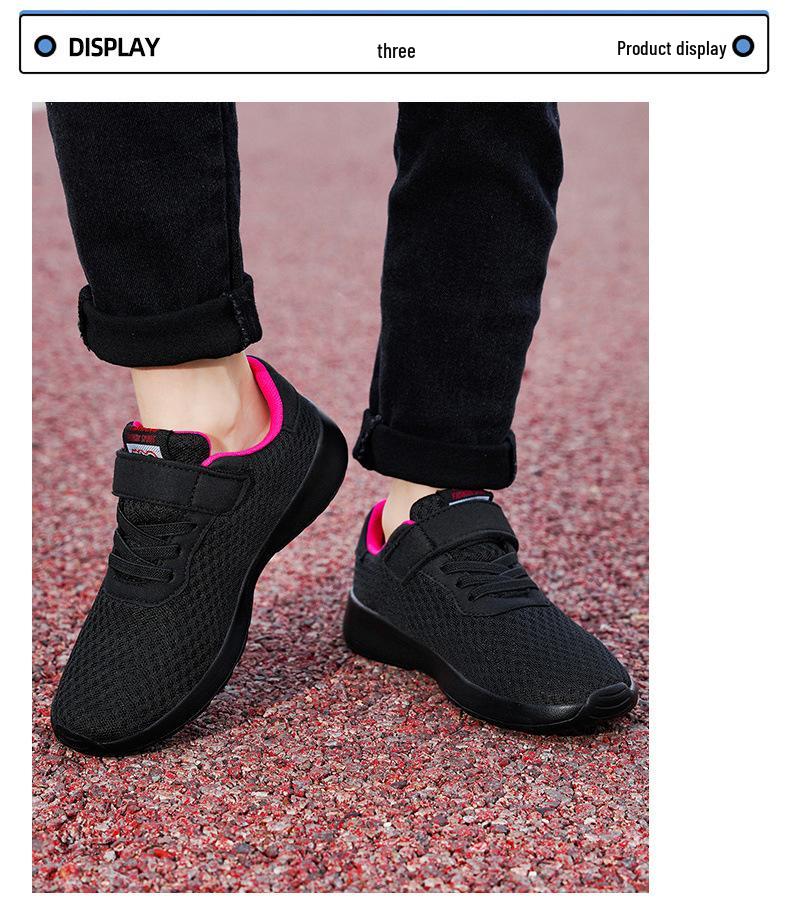 Дышащие Нескользящие Кроссовки для Бега для Мальчиков с Двойным Сетчатым Верхом - Легкие Спортивные Кроссовки для Детей Среднего и Старшего Возраста