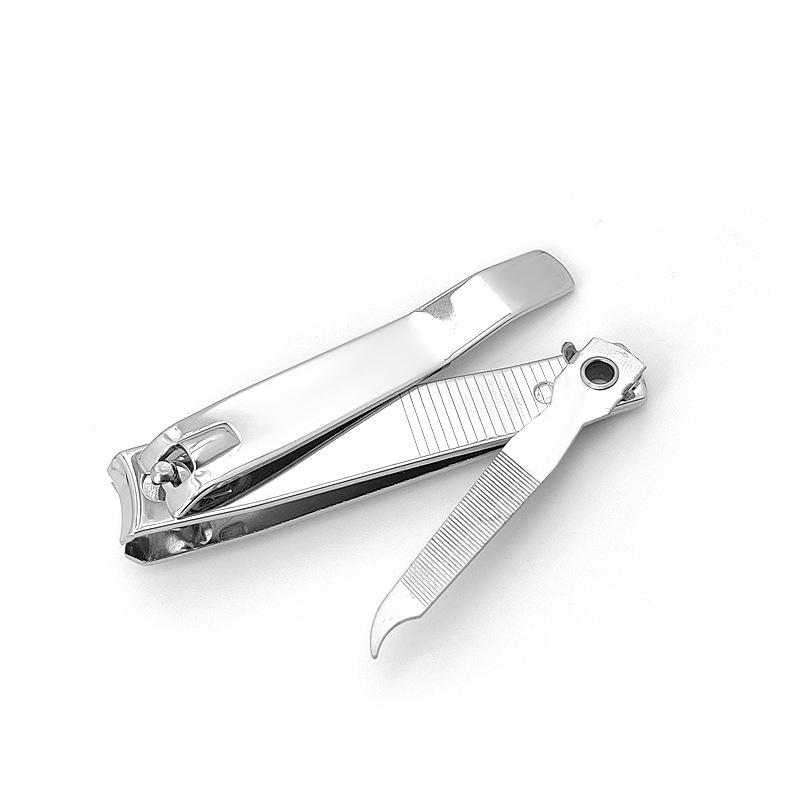 Набор щипчиков для ногтей с гальваническим покрытием Spot Silver: В комплект входят маникюрные щипцы, пилка и нож — размер 211