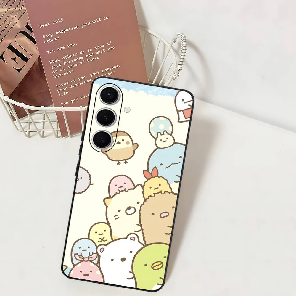 Чехол для телефона с аниме S-Sumikko Gurashi для Samsung S 24 Fe 25 Ultra Plus 20 Lite 21 30 22 23 24 22 Ultra 5G Fundas