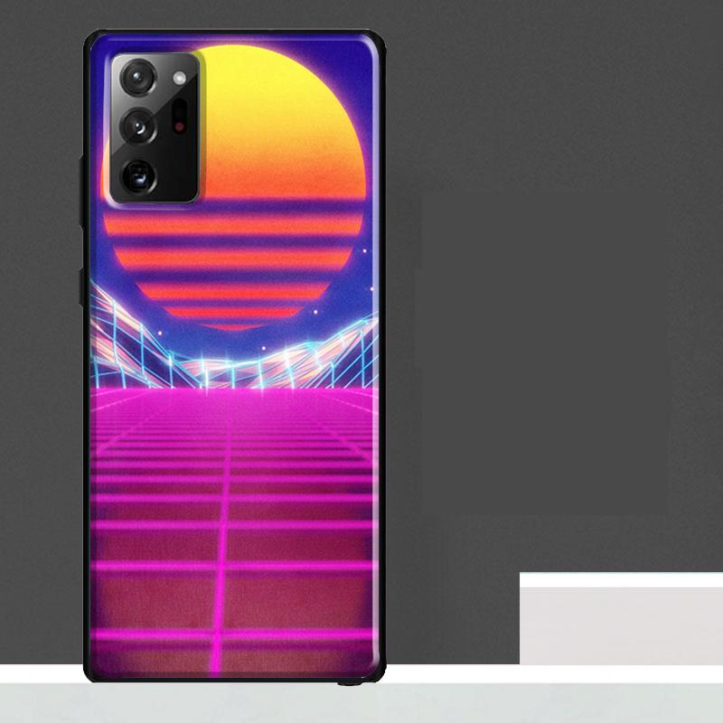 Neon Retrowave 80s vintage art Case For Samsung Galaxy S23 S24 S25 Ultra S9 S10 S20 S21 S22 Plus S23 FE S25 FE Phone Cover