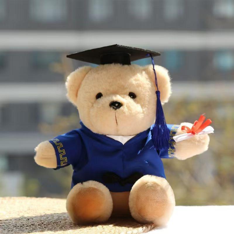 Graduation Season Wear Doctor Hat, Dr. Bear Doll, Dr. Bear Plush Teddy Bear Graduation Bear Doll Gift