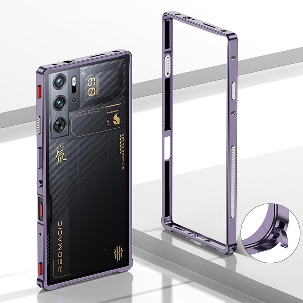 Bumper Cases For ZTE nubia Red Magic 9S Pro+ 5G/9S Pro 5G/9 Pro+ 5G/9 Pro 5G Metal Frame Heat Dissipation Cover with Lens Protector