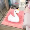 3D Печать Милый Лебедь Большой Ковер для Гостиной Мультяшный Детская Спальня Диван Придверный Коврик Кухонный Напольный Коврик Противоскользящий Коврик