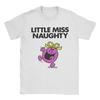 Футболка Little Miss Naughty Хлопок Новинка Футболки С круглым вырезом Mr Men Little Miss Футболка С коротким рукавом Одежда Большого размера