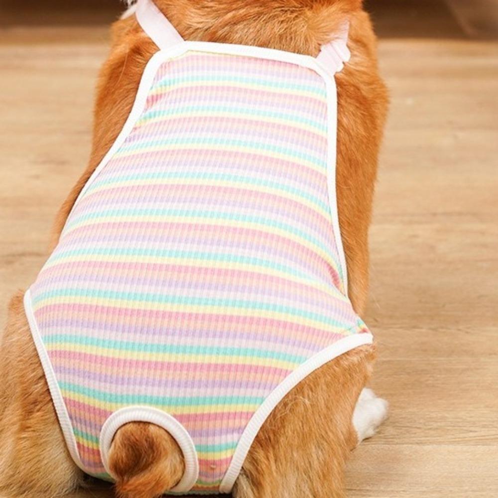 Breathable Female Dog Underwear Adjustable Straps Pet Safety Trousers  Outdoor Walk