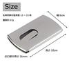 Stainless Steel Business Card Holder Case Slide Type Easy Take Out Unisex Gift
