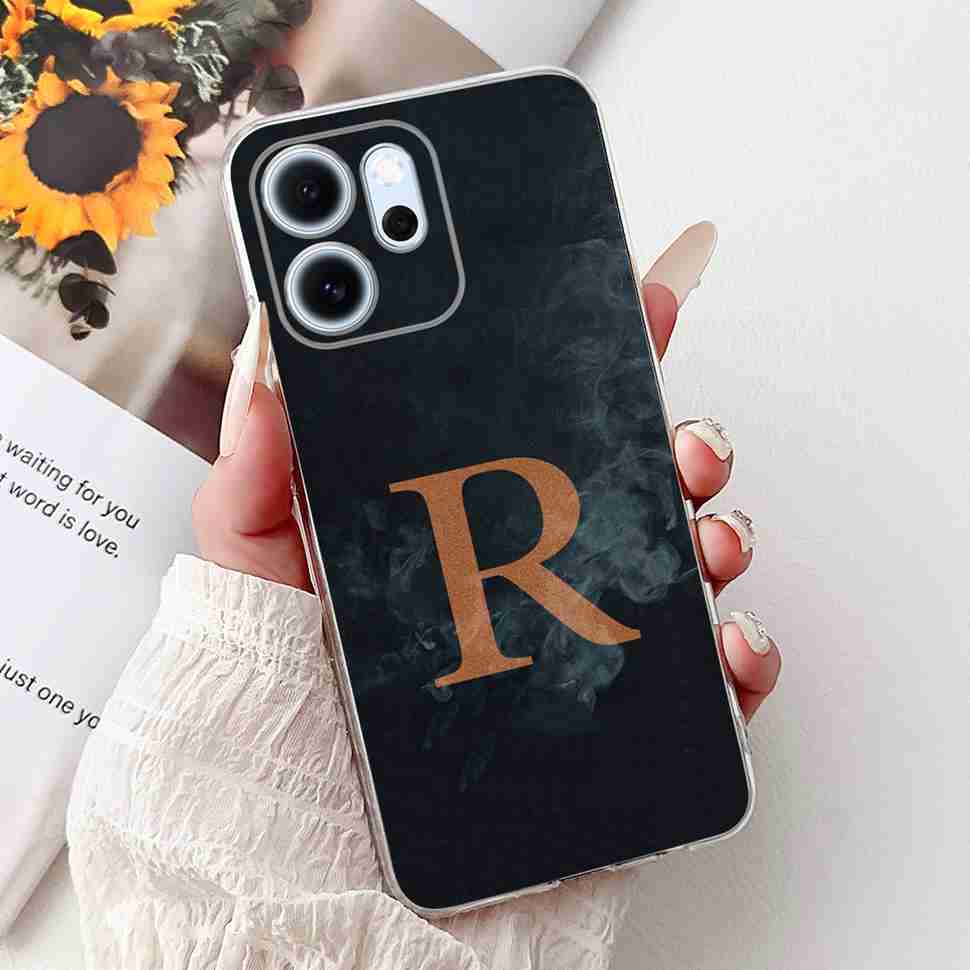 Чехол для Oppo Reno14 F 5G 6.57" Популярный дизайн Буквы A-Z Корона ТПУ Мягкий силиконовый чехол Для телефона Oppo Reno 14F CPH2743