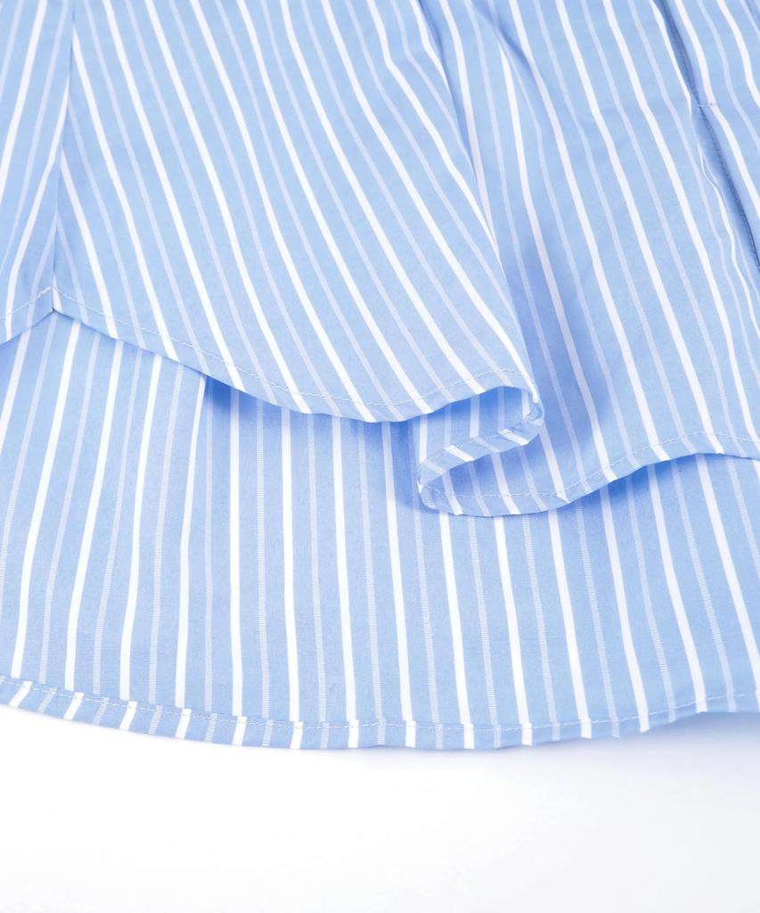 Titibait Waist Tuck Half Sleeve Shirt ADXP4114 Free Size Black Women's