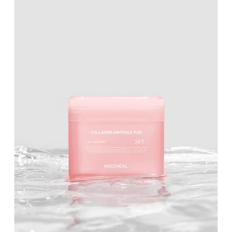 Mediheal Collagen Ampoule Pad подтягивает морщины и линии, укрепляет кожу и восстанавливает эластичность 100 подушечек