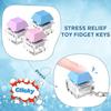Crafts Stress Relief Keyboard Keychain Toys Fidget Button Keycap Fidget Keychain Finger Keyboard