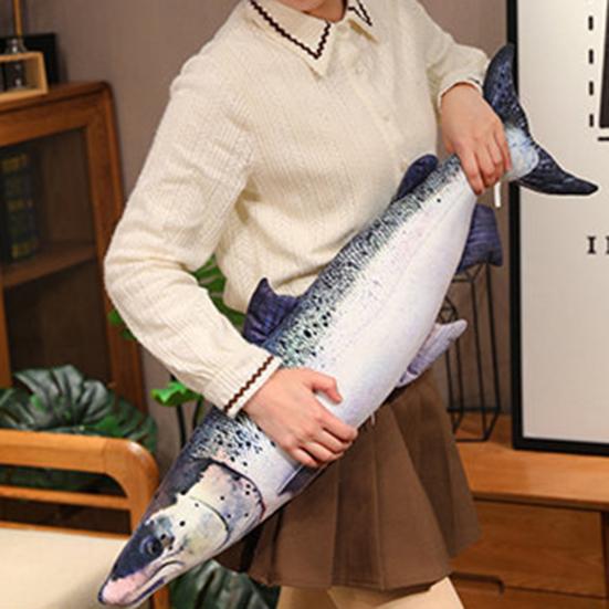 Имитация морской рыбы, плюшевая игрушка, скумбрия, щука, тунец, лосось, плюшевая кукла, спальная подушка, украшение для дома, дети, взрослые, подарок на день рождения, Рождественский подарок