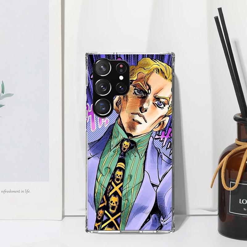 Чехол для телефона JoJo Кира Йошикаге Killer Queen для Samsung Galaxy S26 S25 Edge S24 FE S23 S22 Ultra S21 Plus S20 + Арт Fundas Задняя панель