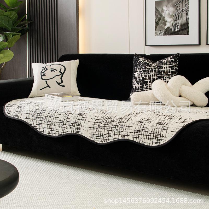 Light Luxury Sofa Cushion Irregular Special-Shaped Non-Slip Seat Cushion Autumn And Winter Modern Living Room Leather Sofa Cover Cover Cloth Towel