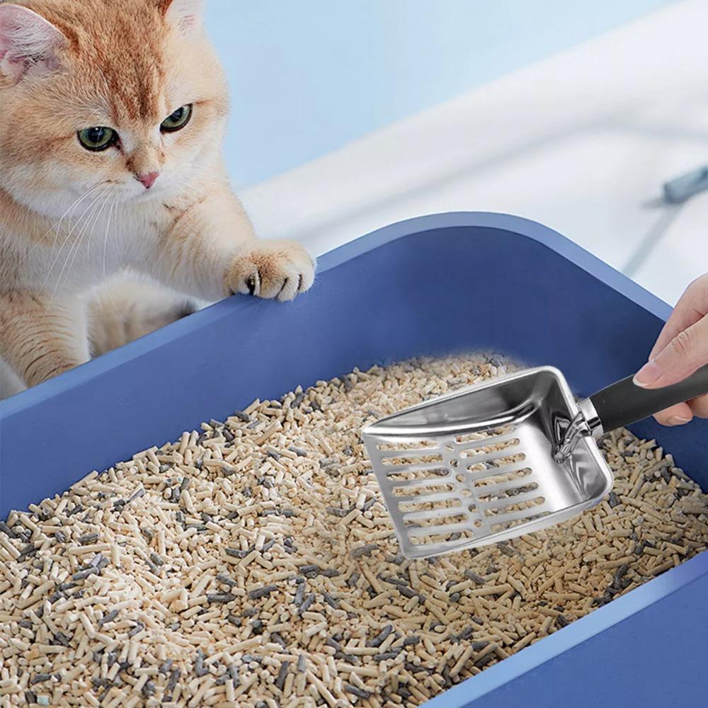 Long Handle Cat Litter-Scoop Openworked Scooper Creative Sifter Shovel Pet