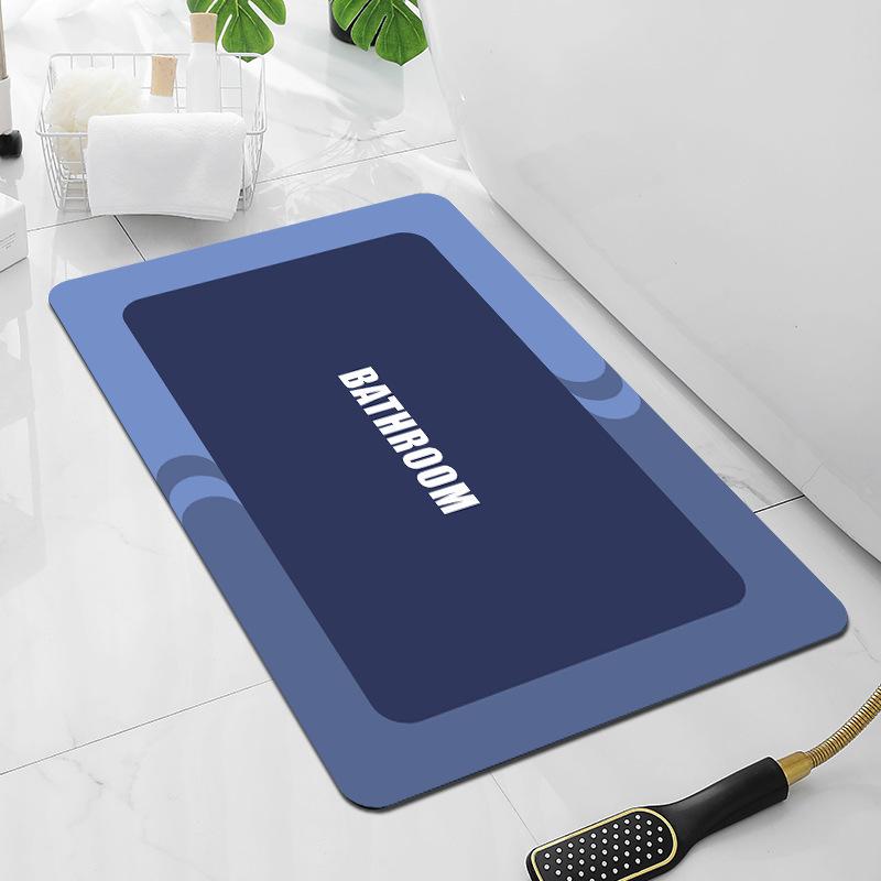 Нескользящий коврик для ванной комнаты с диатомовой грязью в скандинавском стиле, коврик для прихожей в гостиную, туалет, кухня, впитывающий быстросохнущий коврик