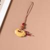 Xiangyun Peony Pendant Phone Chain with Vajra Sandalwood Woven Design