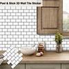 Наклейки на стену в стиле метро Peel and Stick 3D Brick Vinyl Wallpaper Wall Decals для ванной комнаты, кухни, фартука, 10 листов