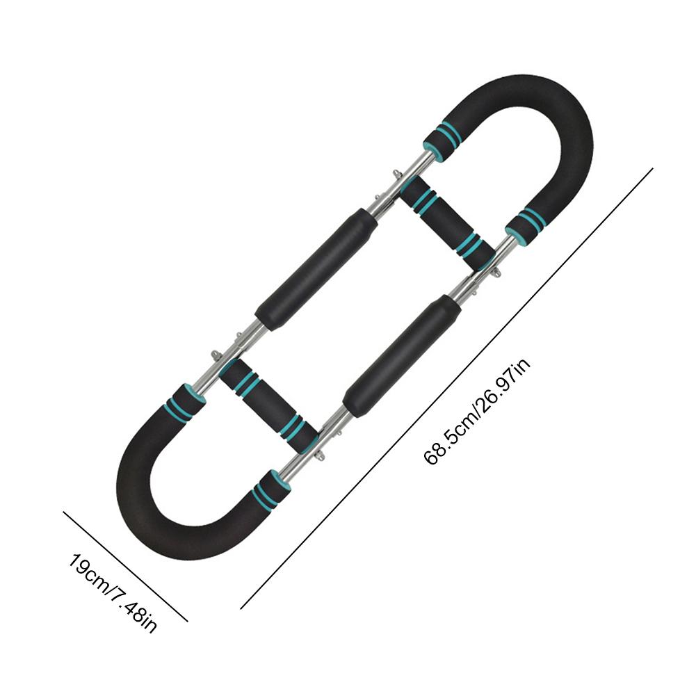 Adjustable Arm Trainer with Foam Handle Shoulder Muscle Training Equipment U-Shaped Twister Arm Exerciser for Home Office